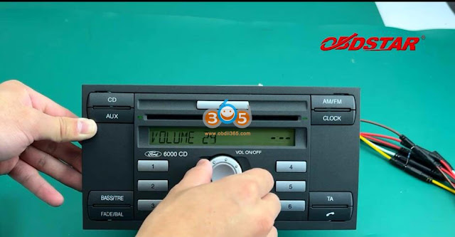 Read Ford TMS470 Radio Code by OBDSTAR MT200 17