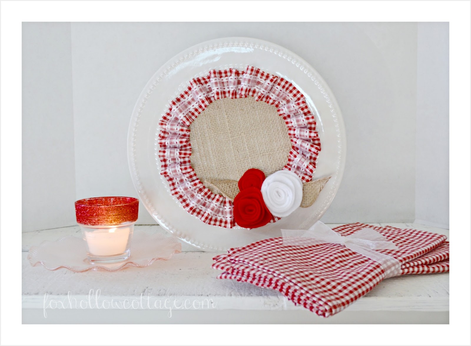 A Valentine's Craft {in burlap and ruffles} - Fox Hollow ...
