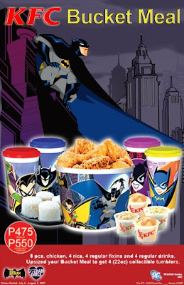 BATMAN CARTOON Promotional Items at KFC in The Philippines