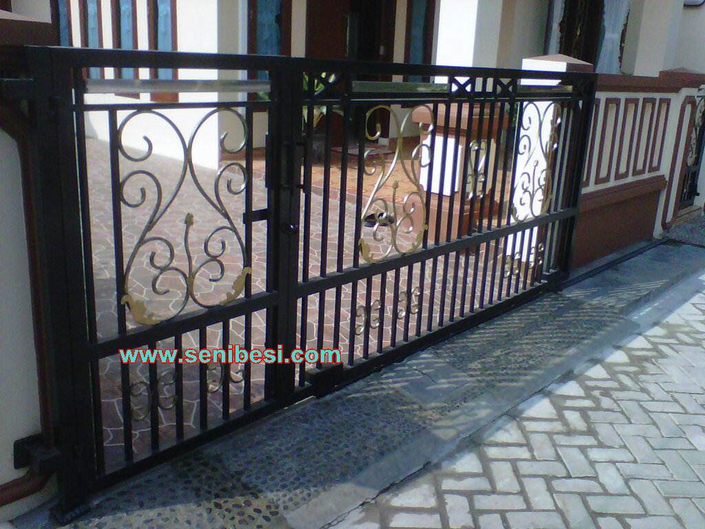 canopy jual pagar rumah pintu gerbang  pintu dorong 