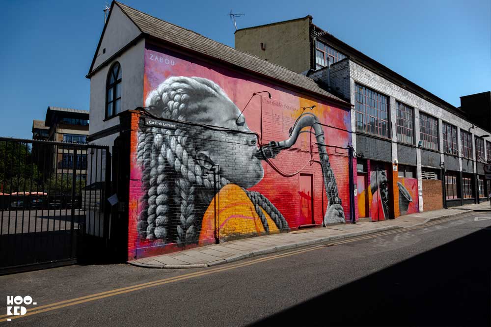 Zabou - Good Vibes London Mural in Haggerston