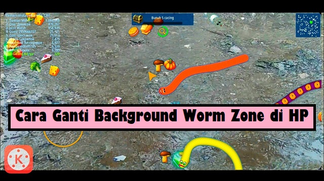 Cara Ganti Background Worm Zone di HP