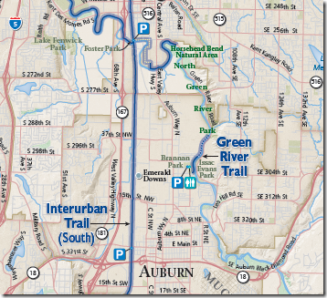Interurban Trail map section