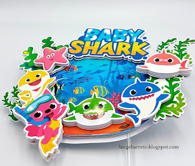 Topo de bolo - Baby Shark