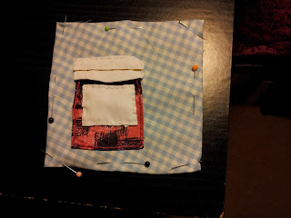 Second layer of J for Jam - white for the label and the cover/lid and embroidered string round the lid edge