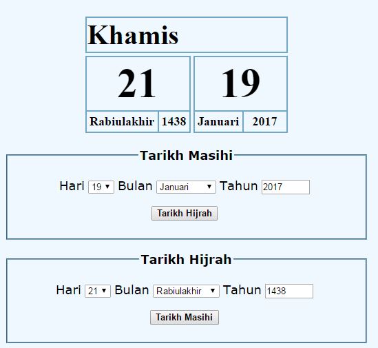 Kelas Falak Syarie Gen1 Cara Tukar Tarikh Masihi Hijrah Dan Sebaliknya