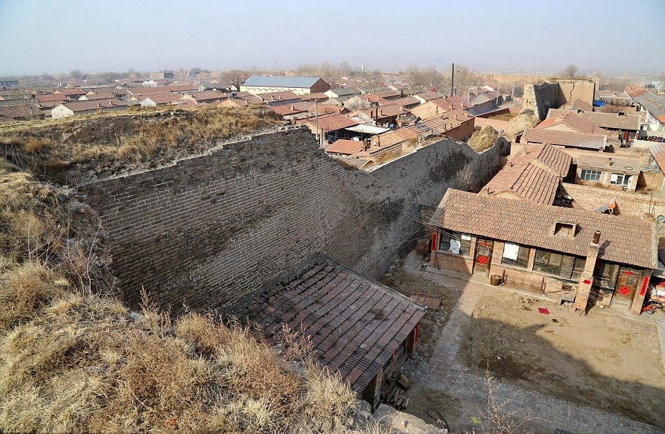 Military castle of Ming Dynasty under restoration in Hebei Province