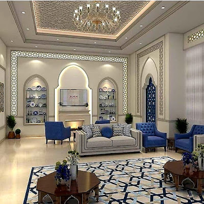 تصميم مجالس عربية arab living room ideas