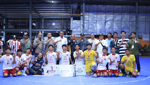 Tebing Tinggi Juara 1 Cabor Futsal dan Badminton Bupati Cup 2024