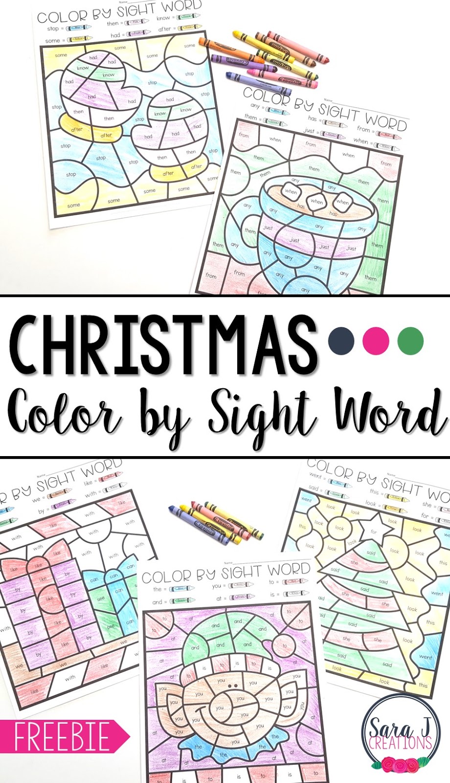 photo Color By Words Free Printables christmas color by sight word sara j