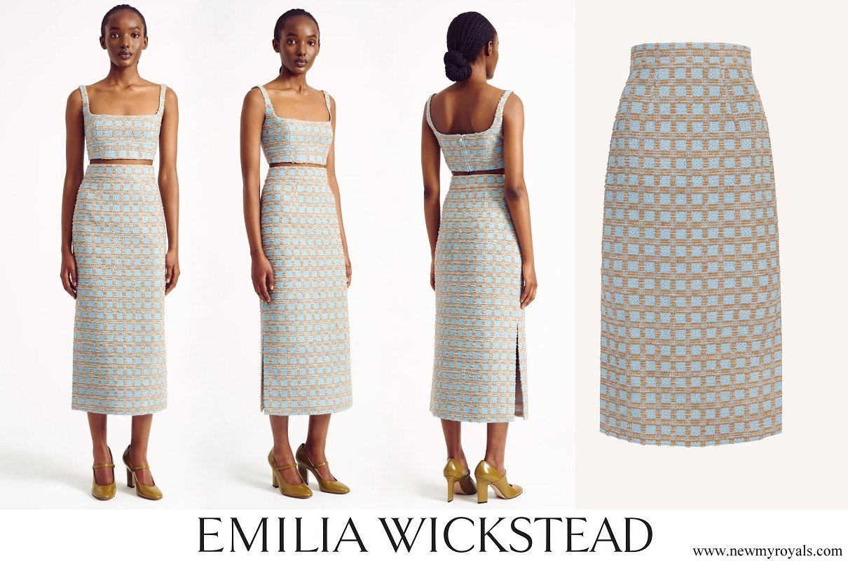 Queen-Mary-wore-Emilia-Wickstead-Ariceli-Skirt-in-Beige-And-Blue-Check-Boucle.jpg
