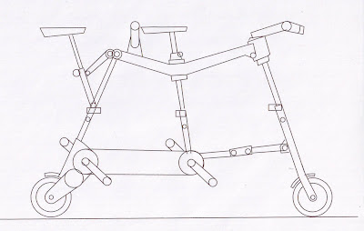 Folding Tandem Bicycle on Idea Of A Folding Compact Tandem Would Be An Interesting On To Try Out