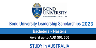 Bond University Leadership Scholarships in Australia 2023/2024