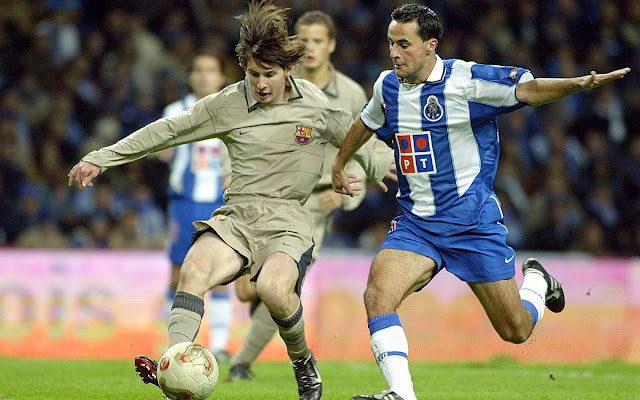 Lionel Messi Debut in Barcelona Photo