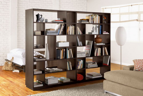 Creative Bookcase Room Dividers Idea to Keep Your Rooms Out Of Mess 