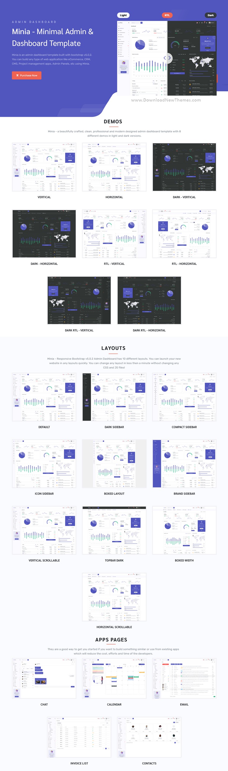 Minia - Bootstrap 5 Admin & Dashboard Template