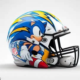 Los Angeles Chargers Sonic Concept Helmet