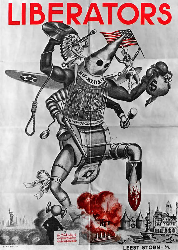 British World War Two Propaganda Posters. (German 1944 poster, via)