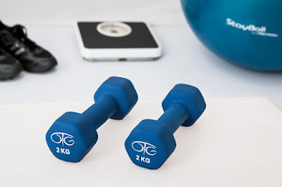 Scales, dumbbells and other fitness gear
