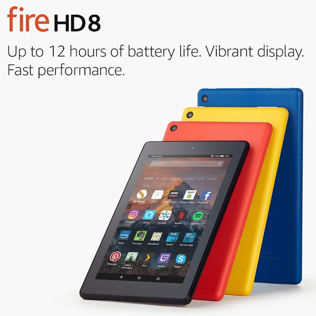  £50.00 (50%) Fire HD 8 Tablet with Alexa, 8" HD Display,