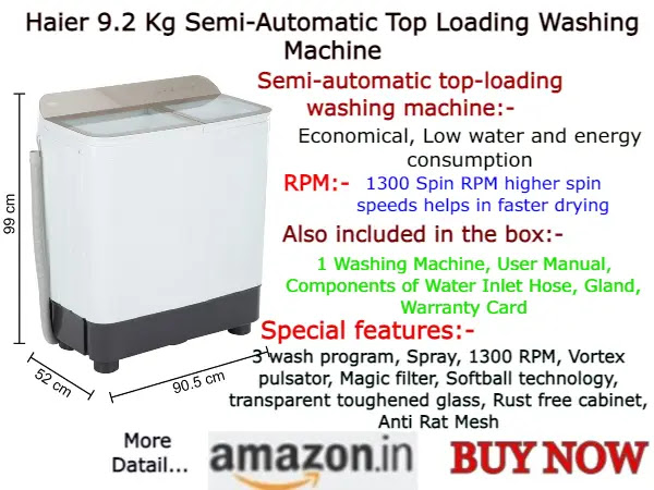 Haier Washing Machine Price in India / Best Price