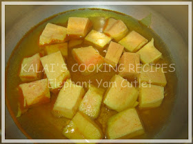 Simple Elephant Yam Cutlets / Karunai Kizhangu Cutlets