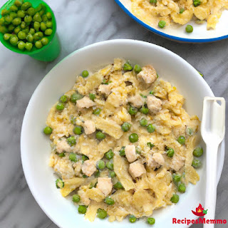 3. Chicken Alfredo with Peas