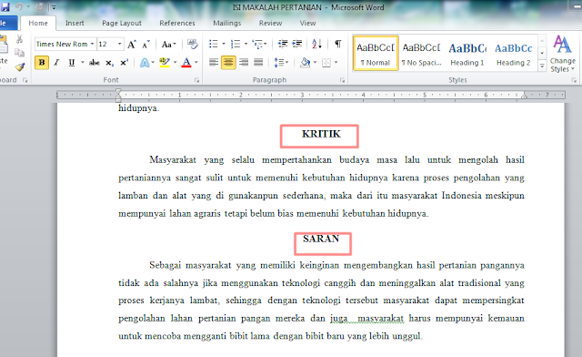 Cara Pembuatan Makalah Terbaik dan Terbaru - GEOGRAFI 