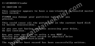 fix master boot record windows xp