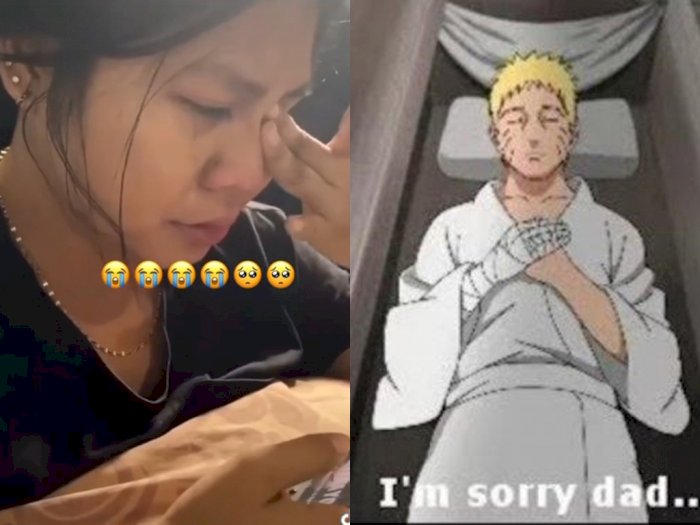 Viral! Wanita Ini Nangis Dengar Kabar Naruto Mati, Sedih karena Tak Bisa Ikut Melayat