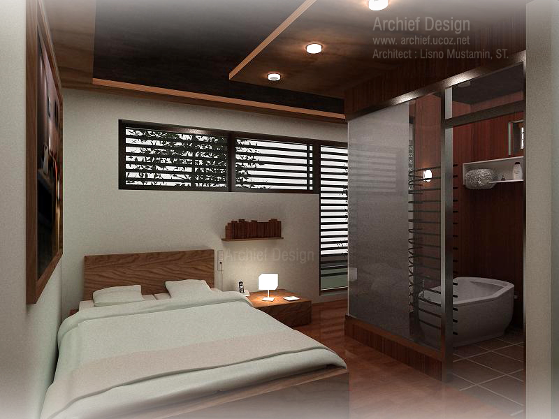 Rumah minimalis Desain kamar tidur utama