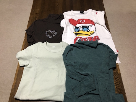 手放したトップス