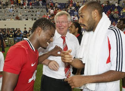 Evra Ferguson Henry Man Utd Tour USA