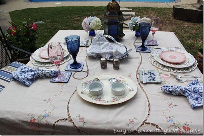 Floral Alfresco Tablescape