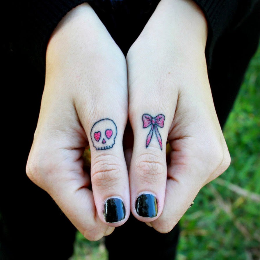 Cute Bow Finger Tattoo  Designs And Ideas dashingamrit