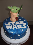 Yoda Star Wars Cake. I made this cake for my son's 6th birthday party.