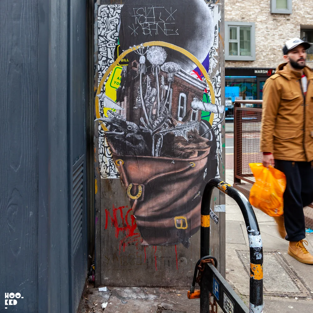 Shoreditch Street Art, Baltimore-Born Street Artist nether410