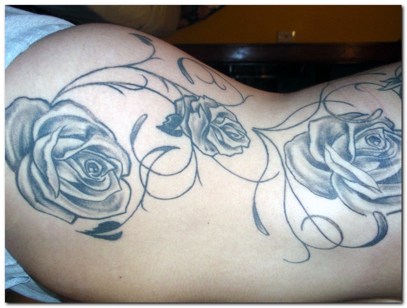 gothic tattoos. Black Rose Tattoo Design