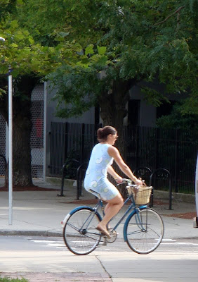 blue dress blue bike boston