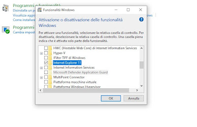 Installa IE