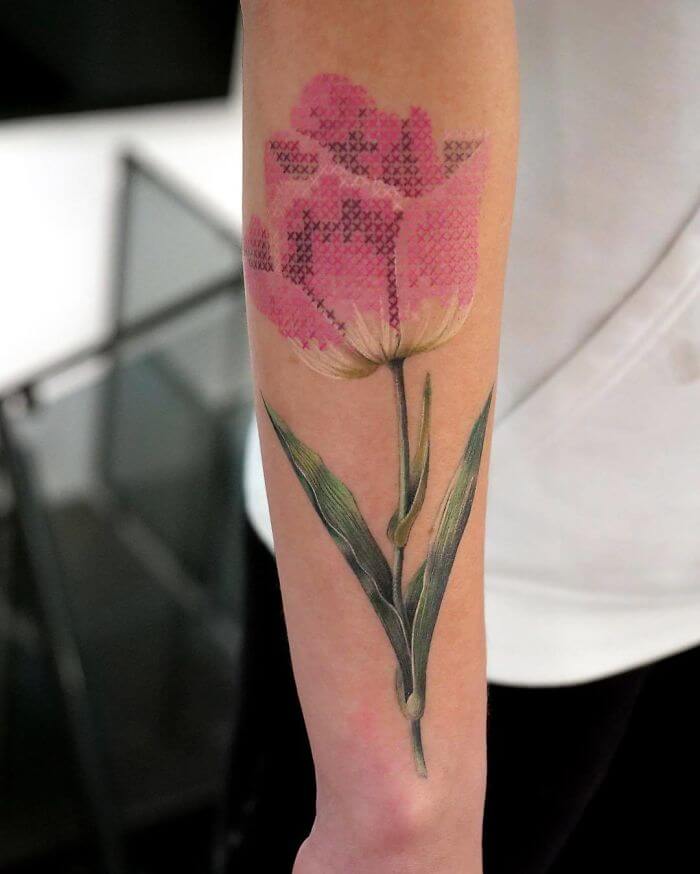 30 Stunning Pictures Of Embroidery Tattoos