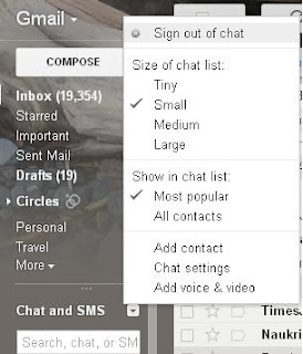 Chat Sign out Gmail