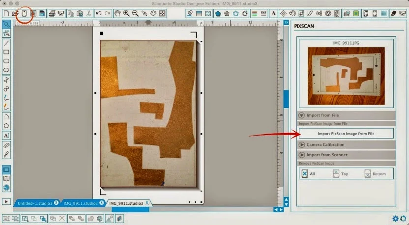 Silhouette Pixscan, Pixscan tutorial, scraps