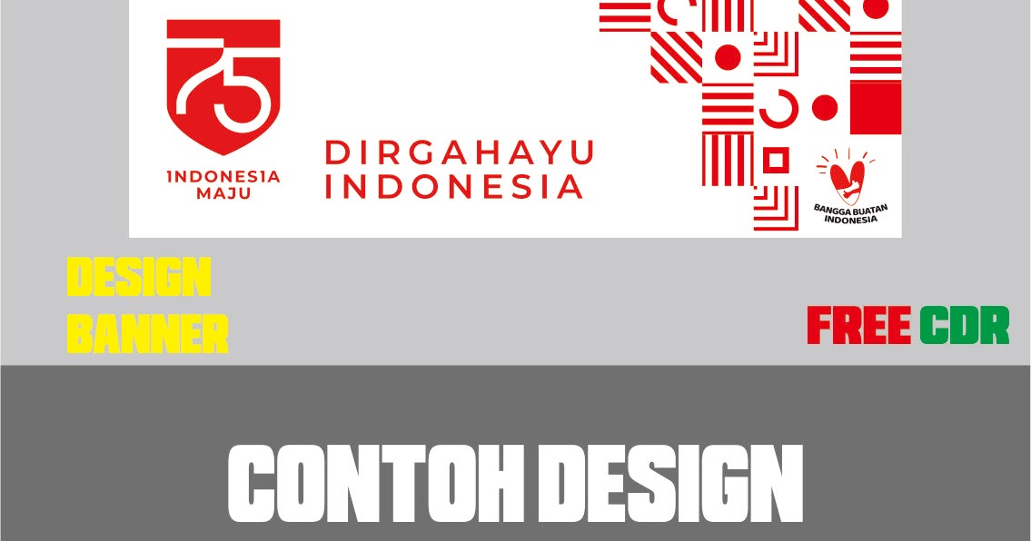 Download Contoh Desain  Banner  Resmi HUT RI Ke 75 TH Format 