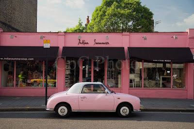 Pink Nissan Figaro