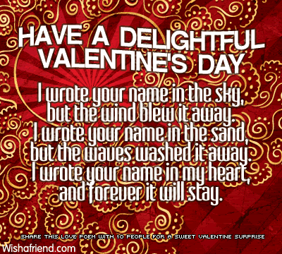 Valentine s Day poems Valentine s Day poems