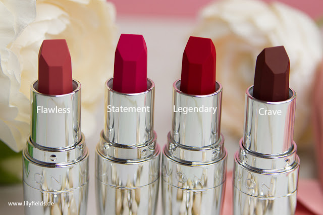  AVON TRUE Matte Legend Lippenstifte Swatches