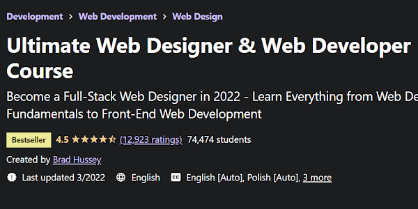Ultimate Web Designer & Web Developer Course For Free