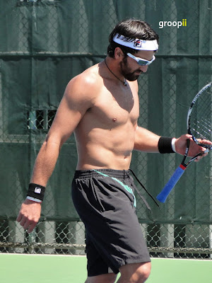 Janko Tipsarevic Shirtless at Cincinnati Open 2010