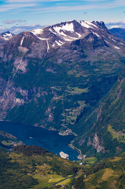 Panorama sul Geirangerfjord dal Monte Dalsnibba